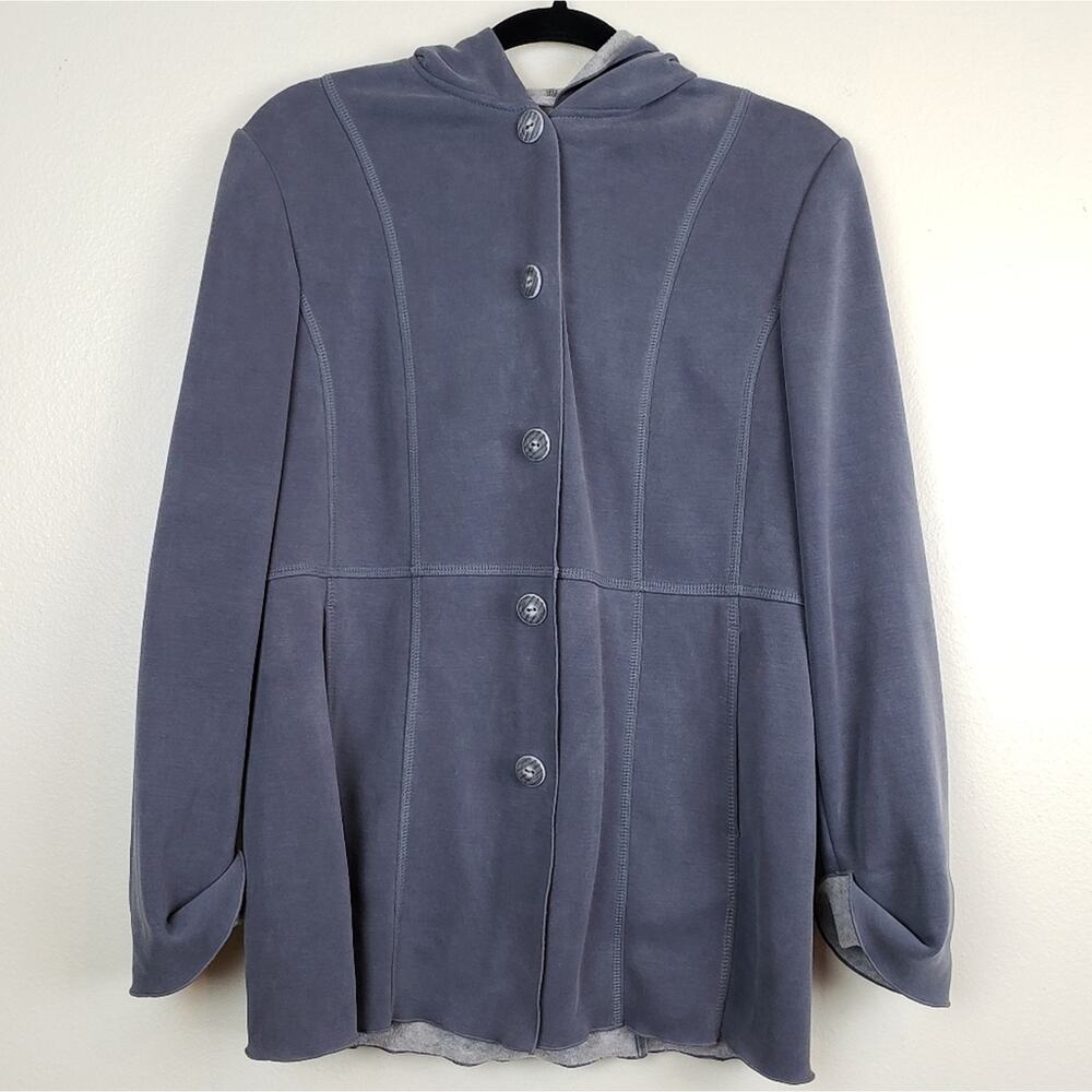 J Jill | Button down Hooded Jacket
